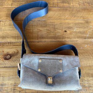 Miro Turn Lock Leather Satchel Bag
